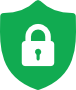 Grünes Schild-Symbol mit Schloss – steht für den schnellen Zero-Day-Schutz von Greenbone
